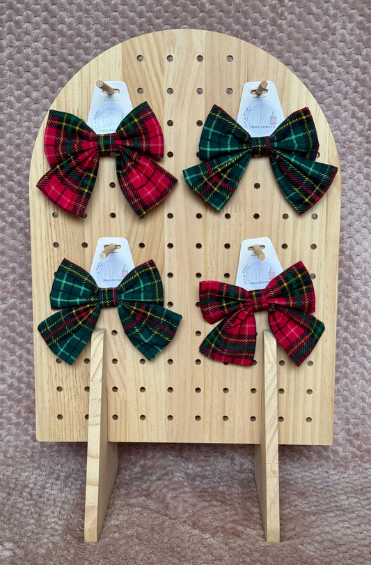 Christmas Tartan Bow